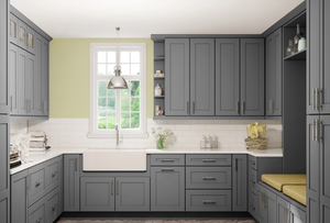 WBC2730 Wall Gray Shaker Blind <b>Corner</b> Kitchen <b>Cabinet</b> RTA - Product Image 3