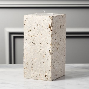 Juego de Portavelas Rectangulares de Mármol Gris Negro de Lujo, Bloque de Piedra Moderno, Adorno Decorativo para Sala de Estar, Mesa de Comedor, Premium - Product Image 5