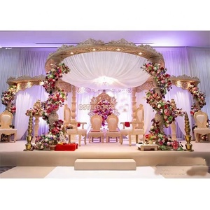 Mandap en bois traditionnel indien pour intérieur, fabricant DST Exports, forte demande, mandaps en bois massif pour mariage hindou, décoration, New York - Product Image 4