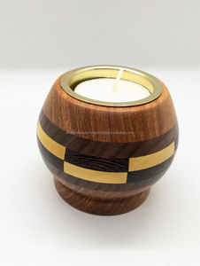 Support artistique en céramique pour T-Light avec motif floral peint à la main pour anniversaires, anniversaires, mariages et décoration de festival - Product Image 4