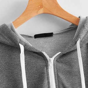 Sudadera con capucha corta tie-dye para mujer, de manga larga, informal, de poliéster, para primavera, venta al por mayor - Product Image 5