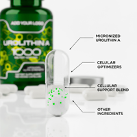 Capsules d'Urolithine A, complément alimentaire, certifié GMP, fabricant OEM, directement de l'usine