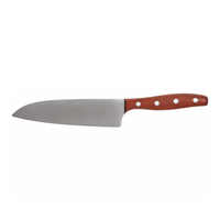 Couteau de Chef Élégant Fait Main et Forgé à la Main, Lame en Acier Damas Tranchante, Étui en Cuir, Manche en Bois, Finition Polie Haute Précision, Réglable, Pour la Maison