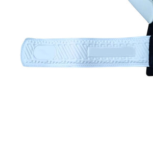 Gants de gardien de but Daizen Star, blanc et noir, en PU, protection des doigts, antidérapants, respirants, avec fermeture auto-agrippante réglable au poignet - Product Image 5
