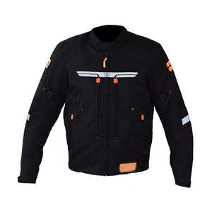Veste de moto en cuir véritable de nouvelle conception avec logo personnalisé et couleur imprimée, imperméable, respirante, en Cordura, unisexe - Product Image 1