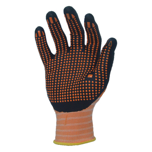 Work Gloves for Industrial Construction Warehouse PPE Factory Wholesale <b>PVC</b> Dotted Gloves Durable Cotton Safety Gloves - Product Image 1