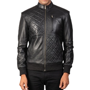 Chaqueta de Cuero para Motocicleta para Hombre – Cuero Genuino, Tallas Grandes, Estilo Motero de Invierno, OEM ODM, Venta al Por Mayor - Product Image 1