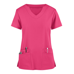 Ensemble d'uniformes Top Scrubs de l'usine Saomai FMF Vêtements médicaux d'hôpital à bas prix Style sportif très doux Options de taille Plus - Product Image 2
