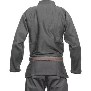 Uniforme de Karate BJJ Negro para Hombre, 100% Algodón, Corte Regular, Ropa Duradera para Artes Marciales, Uniforme para Adultos, Tallas Grandes Disponibles para la Venta - Product Image 4