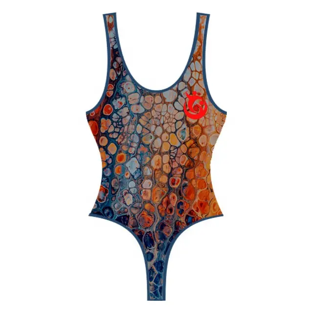 New design 2023 hot trending polyester spandex swim suit Women one piece body suit bikini swim wear beach wear bathing wear