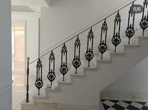 Barandillas de Hierro Forjado de Lujo al por Mayor, Barandas Decorativas con Diseños Clásicos, Recubrimiento en Polvo, Duraderas, para Uso en Escaleras Interiores - Product Image 3