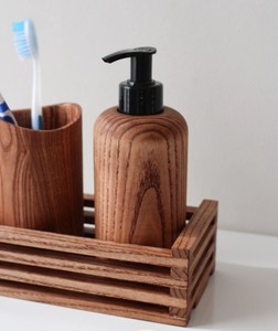 Ensemble salière et poivrière en bois naturel moderne, écologique, durable, pot à épices carré suspendu en bois, fait main, pour cuisine - Product Image 4