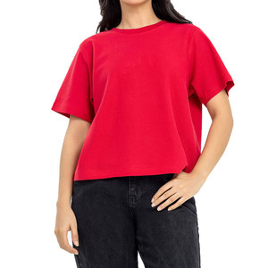 Camiseta de Mujer Moderna y Elegante Antiarrugas, Servicio OEM, Venta al Por Mayor, 100% Algodón Sostenible, Nuevo Estilo - Product Image 4