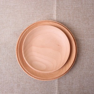 Round Wood Serving <b>Plate</b> Eco Friendly Luxury Serving <b>Plate</b> Durable & Dishwasher Safe for Home Restaurant Hotel - Product Image 5