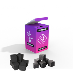 Indonesia Shisha carbón de calidad superior hecho 100% Briqueta de carbón de cáscara de coco natural Personalizar OEM Etiqueta privada - Product Image 1