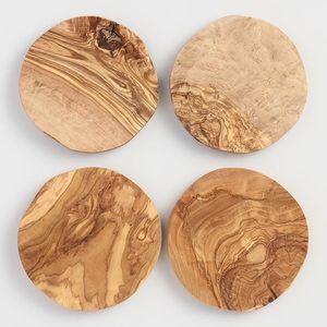 Ensemble de sous-verres en bois naturel pour table basse, protection des boissons, accessoires pour la maison, la cuisine, le bar et idéal pour les cadeaux - Product Image 5