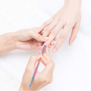 Pousse-cuticules professionnel en acier inoxydable léger et réutilisable, double usage, pour manucure et pédicure, avec logo personnalisé OEM de haute qualité - Product Image 3