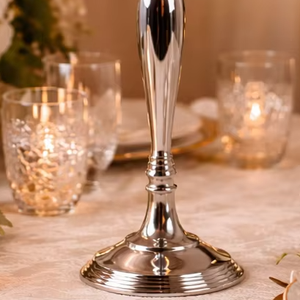 Centre de table en forme de candélabre doré, support de bougies de luxe, candélabre de table pour mariage, candélabre doré à 5 bras, support à bougies en métal - Product Image 6