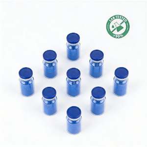 แป้งฝุ่น GHK Cu Peptide แบบขวดฝาสีน้ำเงิน สำหรับกระชับสัดส่วน บำรุงผิว วัตถุดิบจากโรงงาน จัดส่งรวดเร็ว - Product Image 2