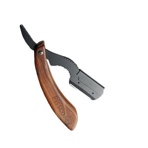 Rasoir pliant de salon pour barbe et cheveux, rasoir de coiffeur - Product Image 2