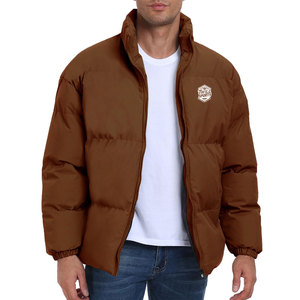 Chaqueta de Invierno Ligera de Alta Calidad para Hombre, con Capucha, Cuello Alto, Ecológica, Transpirable, con Logotipo Frontal - Product Image 1