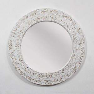 Premium Wholesale Handcrafted Round Wall Mount <b>Mirror</b> Natural Mosaic Shell <b>Tile</b> Interior Mother Of Pearl <b>Mirror</b> - Product Image 4