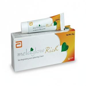 Crema Melaglow Rich para aclarar y dar luminosidad a la piel, crema facial para la pigmentación y restauración del brillo, tubo de 20 gramos - Product Image 1