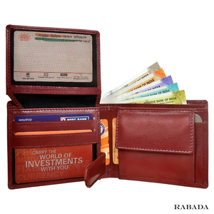 Portefeuille personnalisé en cuir de vache véritable 100% de meilleure qualité, protection RFID au prix de gros - Product Image 6