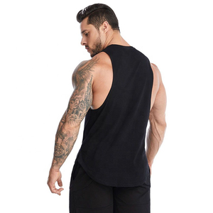 Camiseta sin mangas de algodón para hombre, para gimnasio, fitness, correr, transpirable y de secado rápido, ropa de verano, chaleco masculino. - Product Image 3