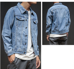 Good Quality Men Cotton Holes <b>Denim</b> <b>Coats</b> Bomber Jacket Hip-hop Jean Jackets Fashion Men <b>Denim</b> Jackets Jean <b>Coats</b> - Product Image 6