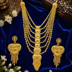 Parure de bijoux de mariée turque lourde et longue, style Dubaï, en or micronisé 14K, 18K, 24K, design traditionnel, vente en gros - Product Image 2