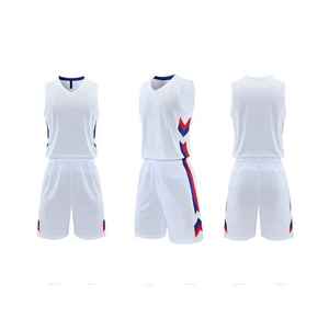 Ensemble d'uniformes de basket-ball sublimés personnalisés pour hommes, maillot d'équipe sans manches à séchage rapide et short - Product Image 2