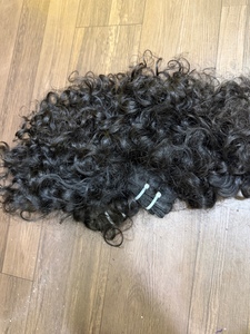 Cheveux vierges indiens bruts non traités en gros, extensions de cheveux humains de temple du sud de l'Inde, ondulés profonds, bouclés profonds, raides crépus - Product Image 2