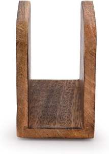 Porta servilletas de madera clásico minimalista, diseño rectangular, perfecto para mesas de comedor modernas, cocinas, cafeterías y restaurantes. - Product Image 4