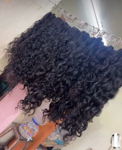 Mejor oferta 2025 Natural rizado indio templo cabello virgen barato Remy grado extensiones de cabello indio humano solo donante paquetes de cabello - Product Image 3