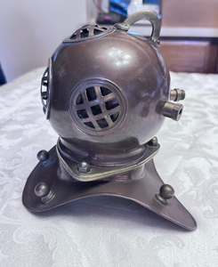 Casco de Buceo de Metal de Latón y Cobre Estilo Antiguo, Casco de Buceador de Aguas Profundas, Decoración Náutica para el Hogar, Oficina, Bar, Hotel - Product Image 4