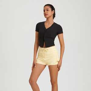 Shorts de yoga pour femmes, doux, extensibles, taille haute, pour la course à pied, la gym, l'entraînement, respirants, séchage rapide, vêtements de sport - Product Image 4