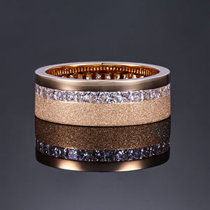 Geometric Eternity Band <b>Ring</b> 10K <b>Gold</b> 18K Plated IGI Certified Lab Grown Diamond Princess Cut Channel Setting Unisex <b>Cocktail</b> - Product Image 1