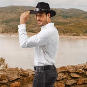 เสื้อเชิ้ตเชื่อม FR น้ำหนักเบา ทนไฟ ป้องกันไฟไหม้ เสื้อเชิ้ตผู้ชาย คุณภาพสูง ผ้าฝ้าย 100% เสื้อเชิ้ตทำงานสำหรับผู้ชาย เสื้อเชื่อม FR - Product Image 5