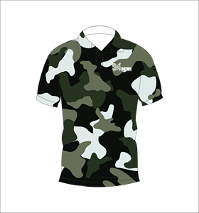 Camiseta Polo de Camuflaje Bosque Profundo, Manga Corta, Ropa Deportiva para Entrenamiento al Aire Libre - Product Image 3