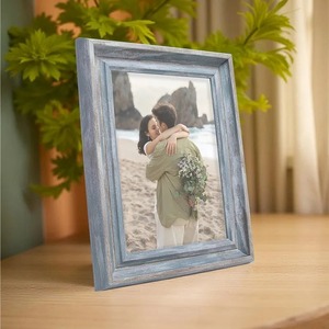 Rustic Wood Photo <b>Frame</b> Rectangular Tabletop Decor Vertical Gray Finish Handmade <b>Frame</b> - Product Image 3