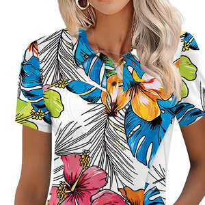 Chemises de golf pour femmes élégantes et performantes, en tissu extensible de qualité supérieure, vêtements actifs légers, style élégant et tendance - Product Image 3