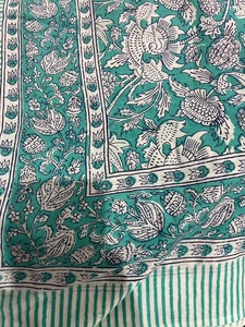 Cotton block print <b>sarongs</b> for beachwear resort fashion and vacations featuring colorful handcrafted patterns for wholesale bu - Product Image 2