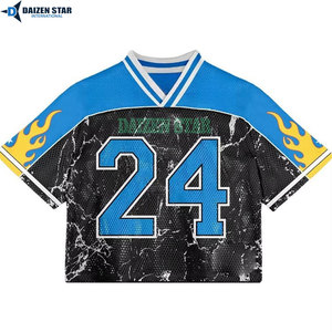 Maillot de football en mesh de haute qualité à manches courtes, imprimé, séchage rapide, respirant, tenue de sport, uniforme d'équipe personnalisé - Product Image 2