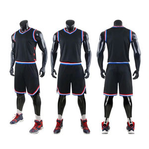 Ensemble d'uniformes de basketball en gros – Maillot sans manches et short unis, respirants, pour entraînement, conception personnalisée pour équipes masculines - Product Image 4