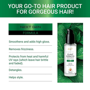 Coffrets de Soins Capillaires Halal Végétaliens : Sérum Capillaire à la Kératine Végétale, Huile d'Argan, Protection UV, Réparation Cheveux Secs et Abîmés, Anti-Frisottis, Lisse et Brillant - Product Image 6