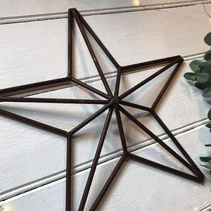 Metal <b>Star</b> Outline Iron Wire Hanging <b>Decoration</b> for Garden Outdoor Mantle Decor - Product Image 3