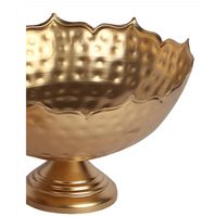 Lot de 9 bols décoratifs ronds en métal Art Déco pour la maison et le bureau, pour fleurs flottantes et thé