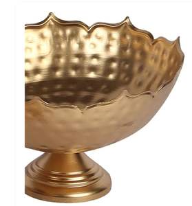 Cuenco Decorativo de Metal Hecho a Mano con Forma de Diya para el Hogar, la Oficina y la Decoración de la Mesa, Ideal para Flores Flotantes y Velas de Té - Product Image 3