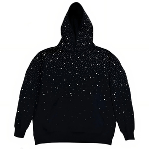 เสื้อฮู้ดดี้ผู้ชาย ปักเพชรเต็มตัว ผ้าฝ้าย บลิงค์ โอเวอร์ไซส์ ผลิตตามสั่ง เสื้อฮู้ดดี้หนาน้ำหนักมากสำหรับผู้ชาย - Product Image 1